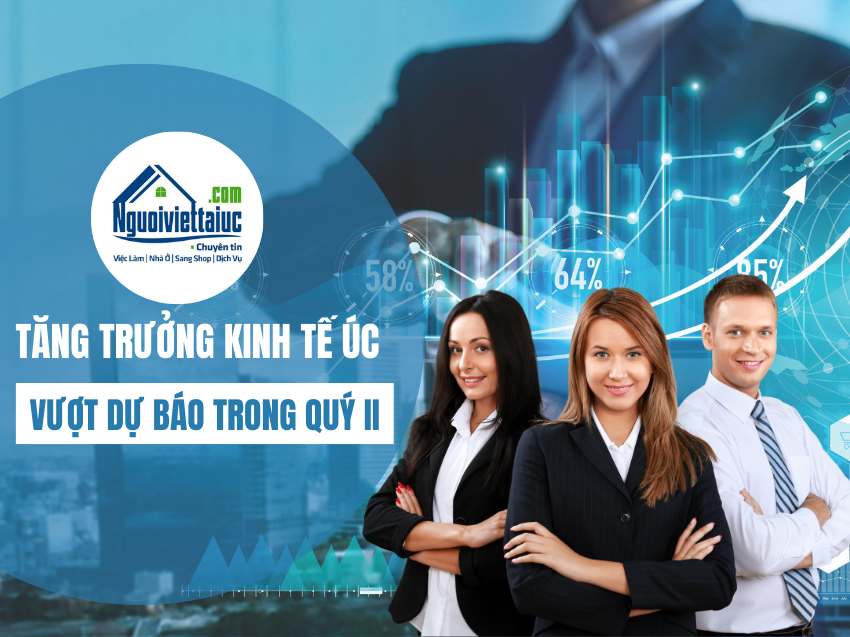 Kinh tế Úc tăng trưởng vượt dự báo nhờ chi tiêu hộ gia đình